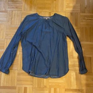 Lightly worn navy blouse